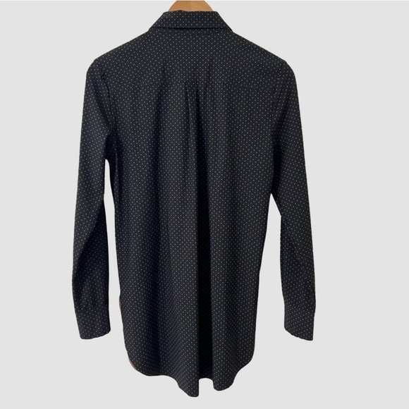 Lysse Black Microdot Button-Down Shirt Large - Picture 2 of 6